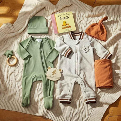 Winnie the Pooh Baby Gift Set - Sage Gender Neutral 3-6
