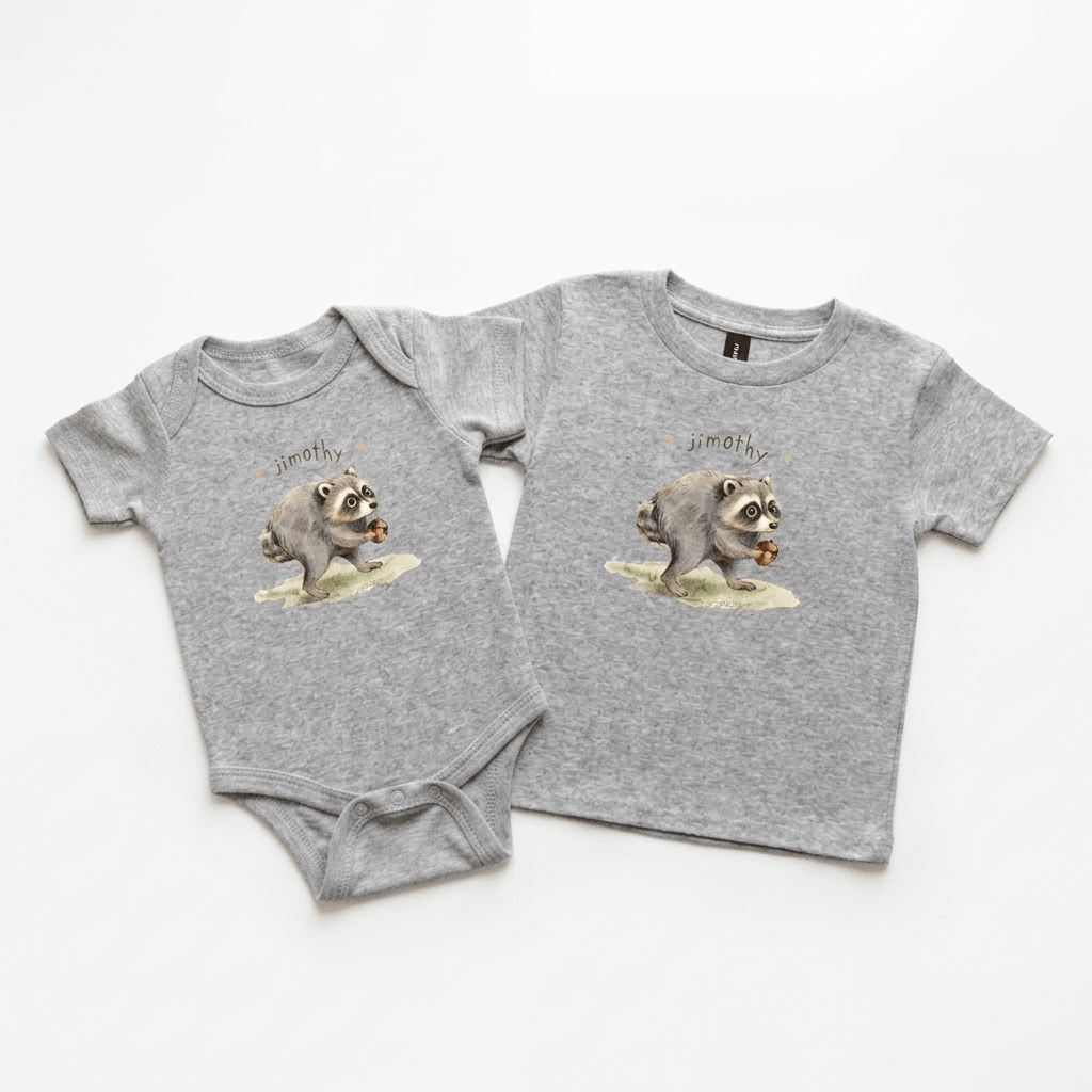 Jimothy The Cutest Raccoon Onesie or Toddler Shirt