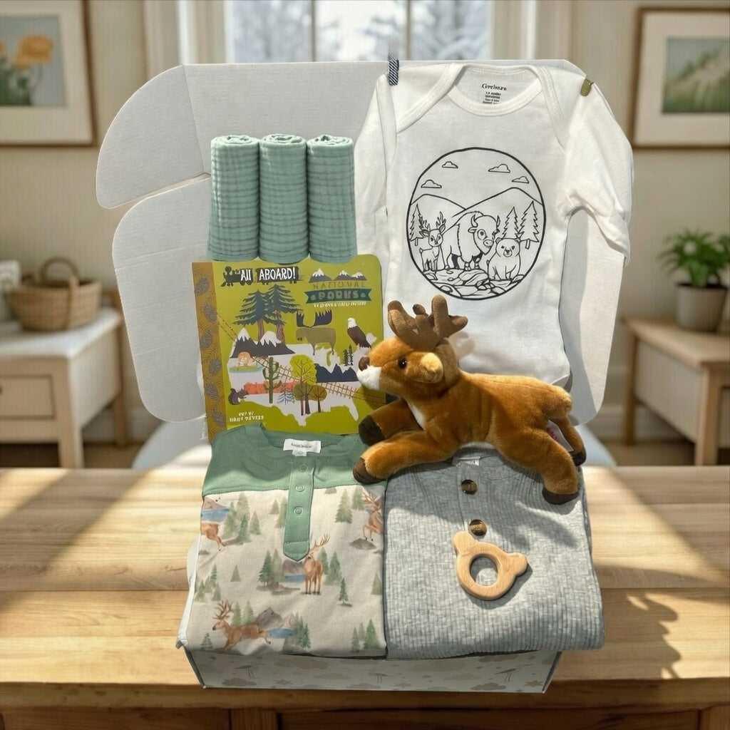 National Park Deer Baby Gift Box - Angel Dear Bamboo