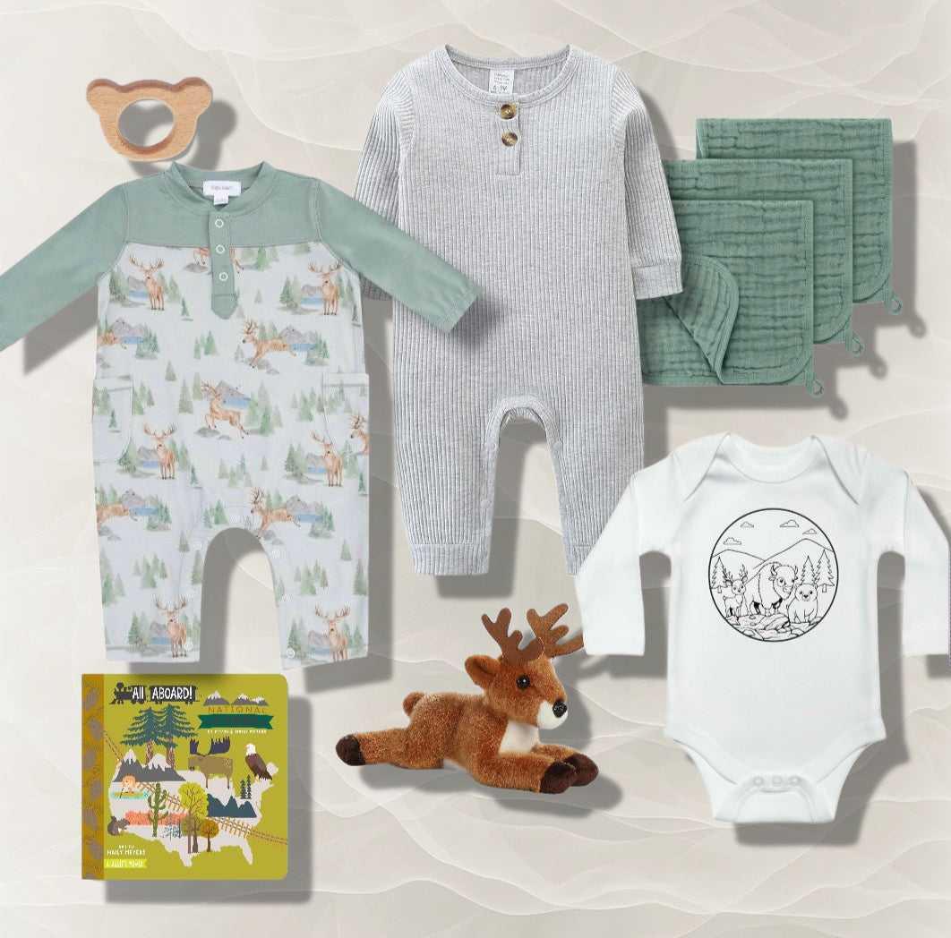 National Park Deer Baby Gift Box - Angel Dear Bamboo