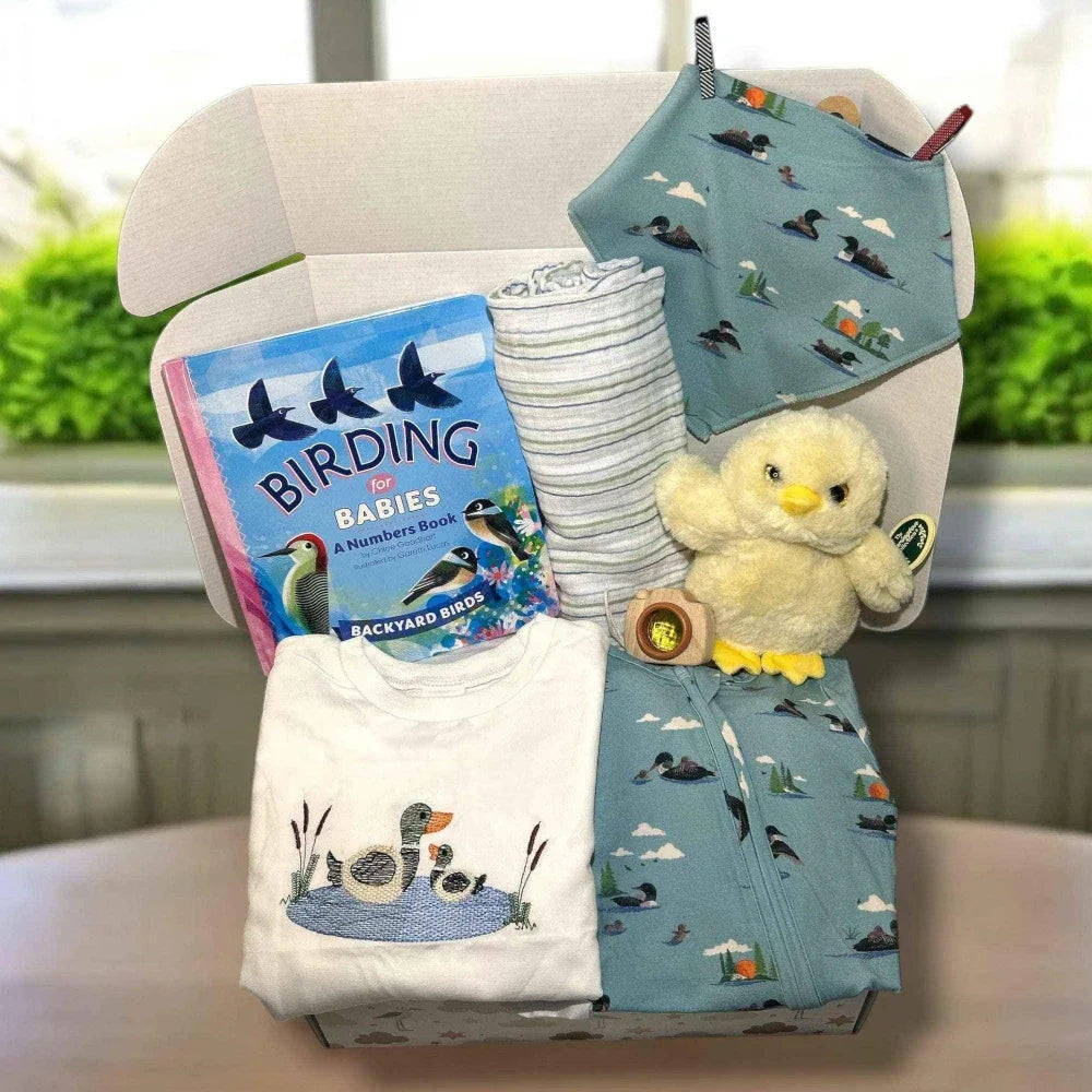 Nature-Themed Baby Shower Gift Box | Bird Baby Gift Set