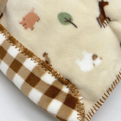 close up of farm blanket
