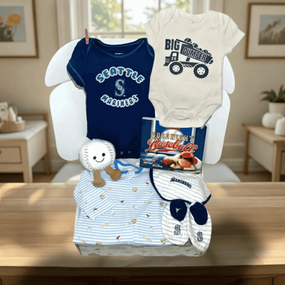 Seattle Mariners Baby Gift – MLB Mariners Baby Shower Gift