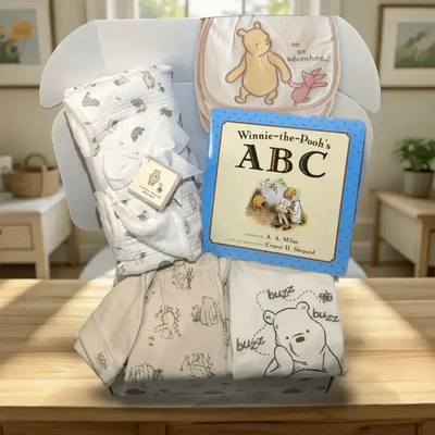 Classic Winnie the Pooh Baby Gift Set - Buzz Buzz ABC Story Book Set