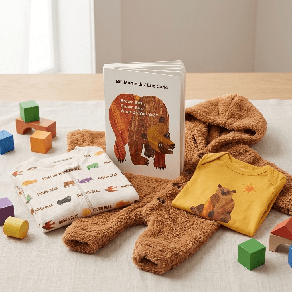 Brown Bear Baby Gift – Eric Carle Storybook Bundle with Sleepwear